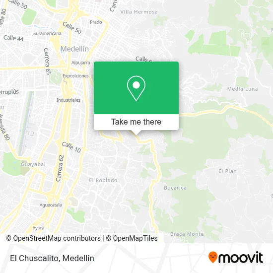 El Chuscalito map