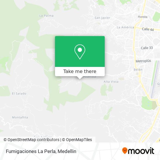 Fumigaciones La Perla map