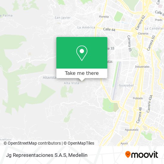 Jg Representaciones S.A.S map