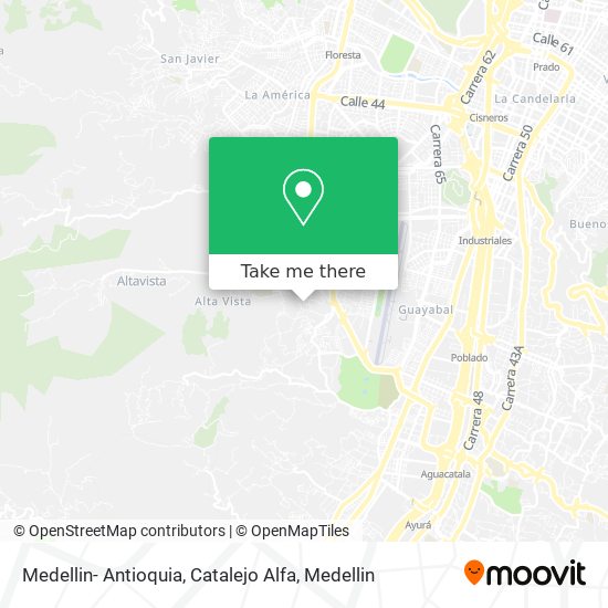 Medellin- Antioquia, Catalejo Alfa map