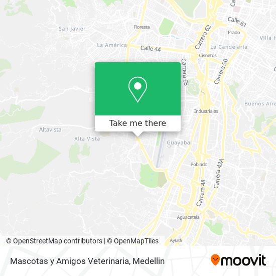 Mapa de Mascotas y Amigos Veterinaria