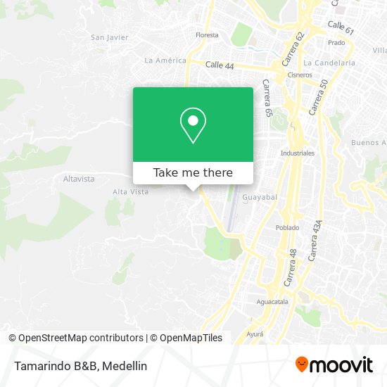 Mapa de Tamarindo B&B