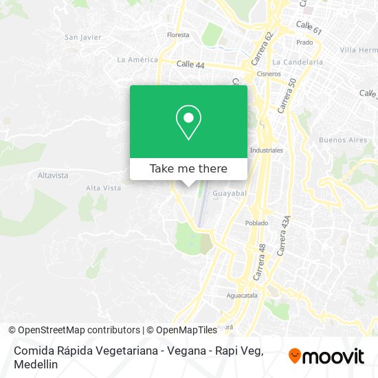 Comida Rápida Vegetariana - Vegana - Rapi Veg map