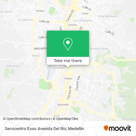 Mapa de Servicentro Esso Avenida Del Río