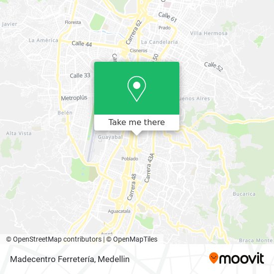 Madecentro Ferretería map