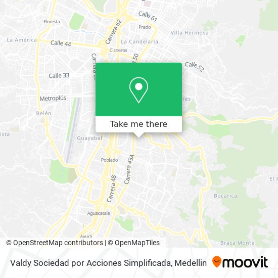 Mapa de Valdy Sociedad por Acciones Simplificada