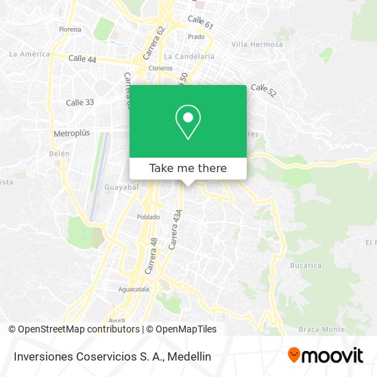 Inversiones Coservicios S. A. map