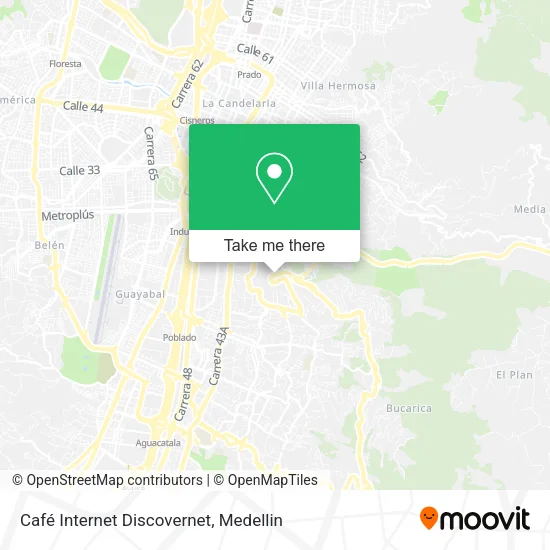 Mapa de Café Internet Discovernet