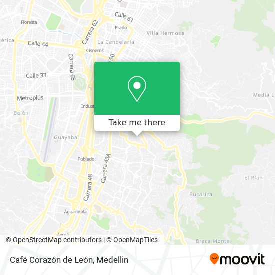 Café Corazón de León map