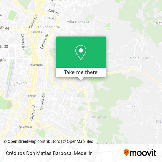 Créditos Don Matias Barbosa map