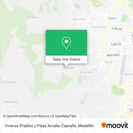 Mapa de Viveros-Prados y Pdas Arcelio Castaño