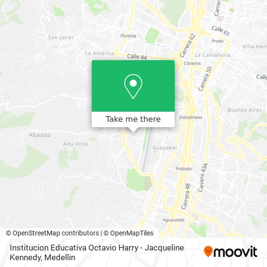 Mapa de Institucion Educativa Octavio Harry - Jacqueline Kennedy