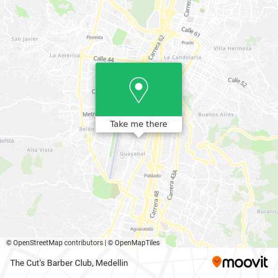 The Cut's Barber Club map