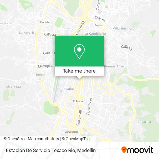 Estación De Servicio Texaco Rio map