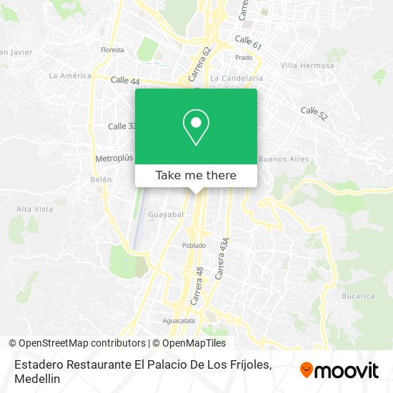 Estadero Restaurante El Palacio De Los Fríjoles map