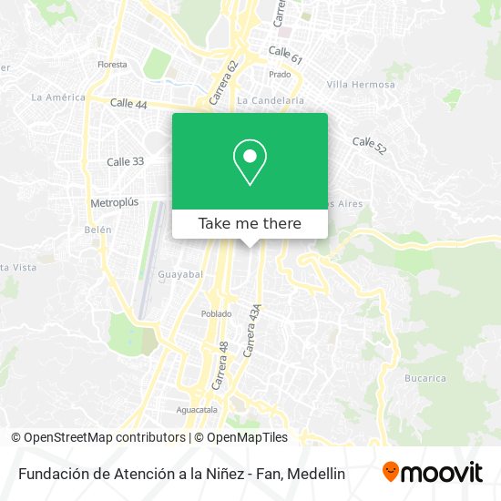 Fundación de Atención a la Niñez - Fan map