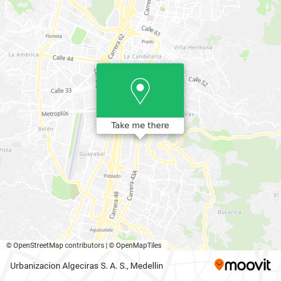 Urbanizacion Algeciras S. A. S. map