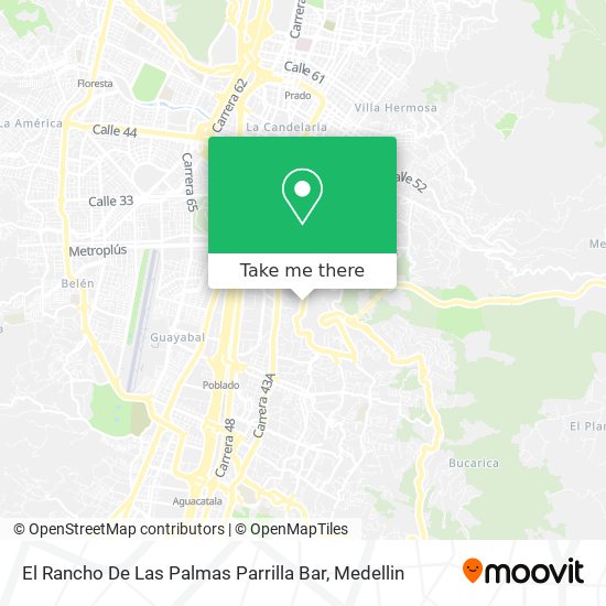 El Rancho De Las Palmas Parrilla Bar map