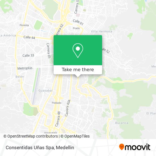 Mapa de Consentidas Uñas Spa