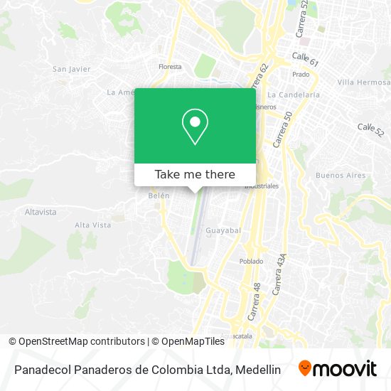 Mapa de Panadecol Panaderos de Colombia Ltda
