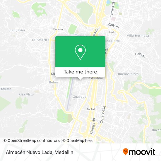 Almacén Nuevo Lada map