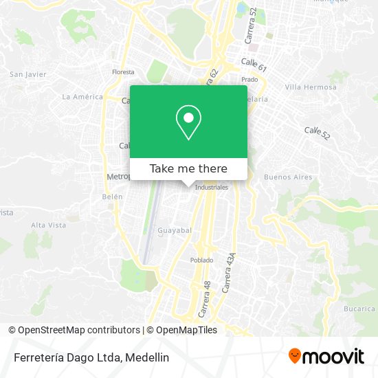 Ferretería Dago Ltda map