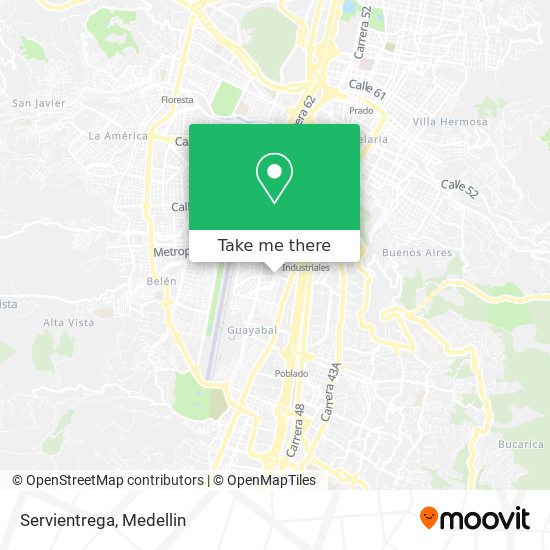 Mapa de Servientrega