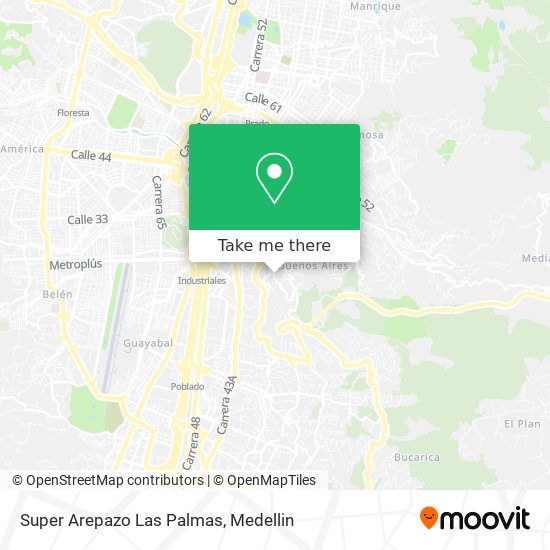 Mapa de Super Arepazo Las Palmas