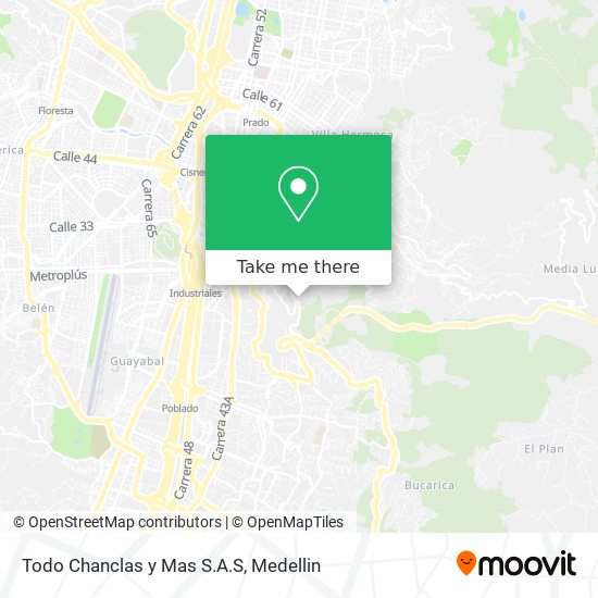 Mapa de Todo Chanclas y Mas S.A.S