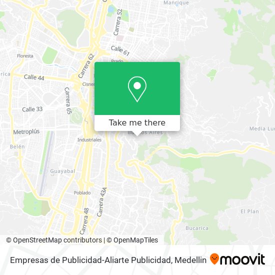 Empresas de Publicidad-Aliarte Publicidad map