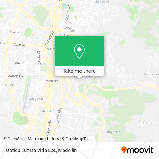 Mapa de Optica Luz De Vida E.S.