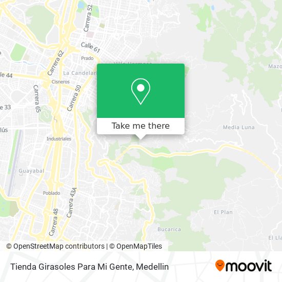 Mapa de Tienda Girasoles Para Mi Gente