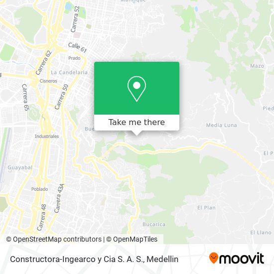 Mapa de Constructora-Ingearco y Cia S. A. S.