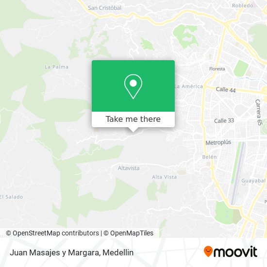 Juan Masajes y Margara map