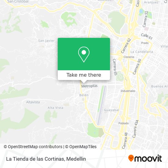 La Tienda de las Cortinas map