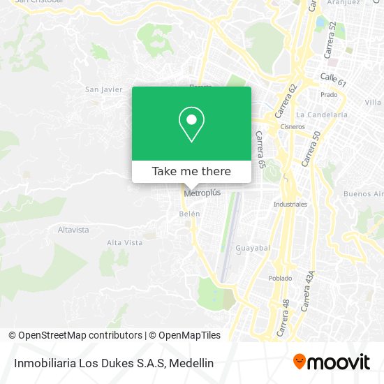Mapa de Inmobiliaria Los Dukes S.A.S