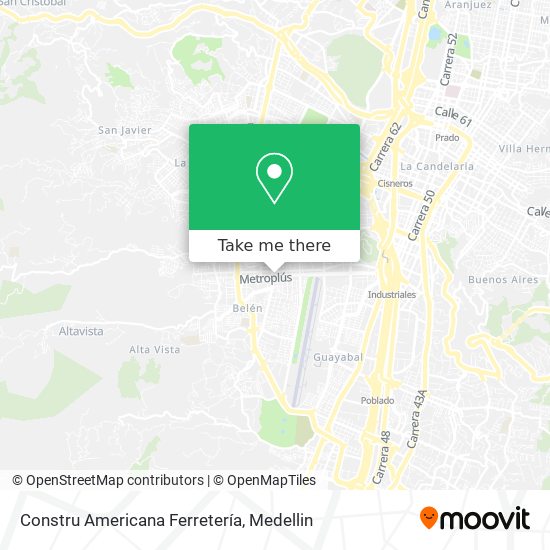 Constru Americana Ferretería map