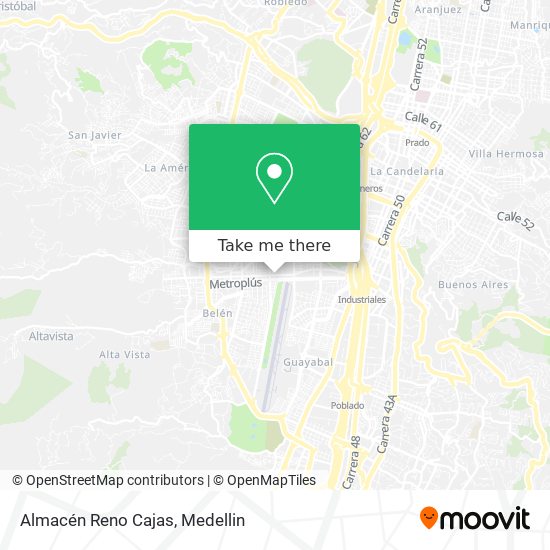 Almacén Reno Cajas map