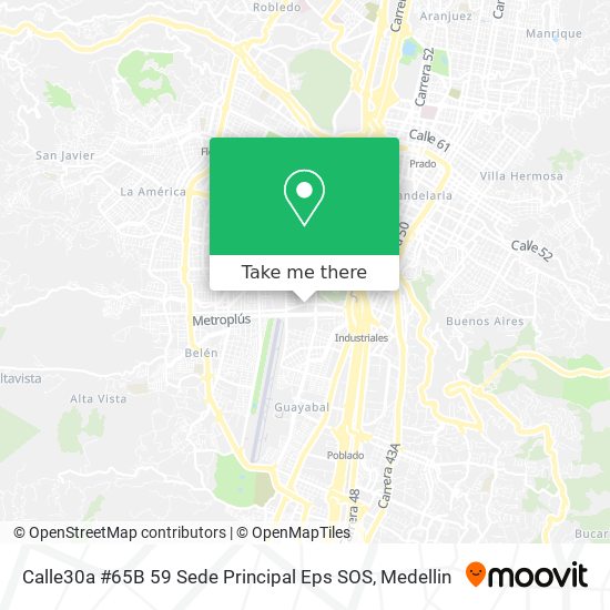 Calle30a #65B 59 Sede Principal Eps SOS map