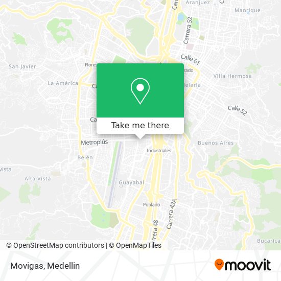 Movigas map