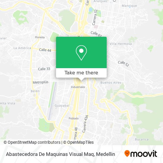 Mapa de Abastecedora De Maquinas Visual Maq