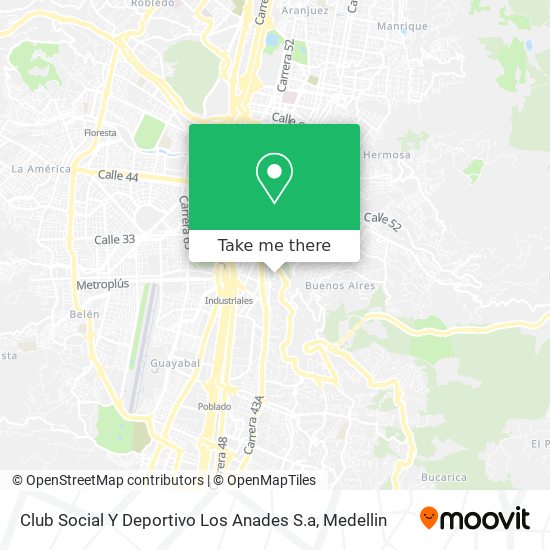 Club Social Y Deportivo Los Anades S.a map