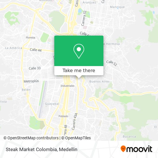 Steak Market Colombia map