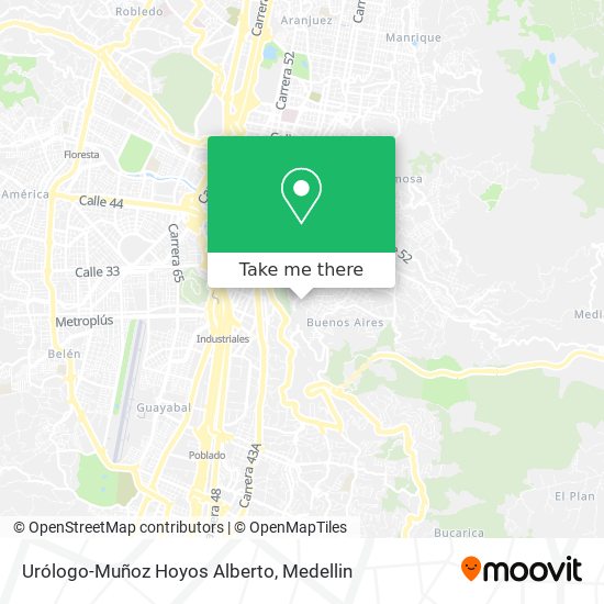 Mapa de Urólogo-Muñoz Hoyos Alberto