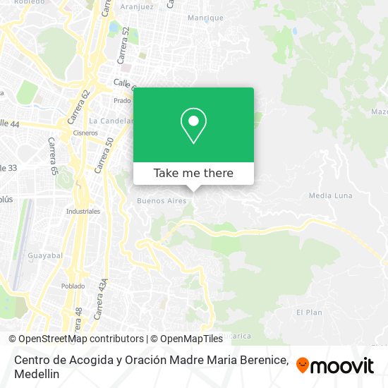 Centro de Acogida y Oración Madre Maria Berenice map