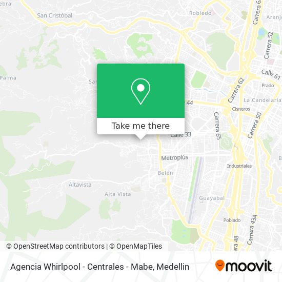 Agencia Whirlpool - Centrales - Mabe map