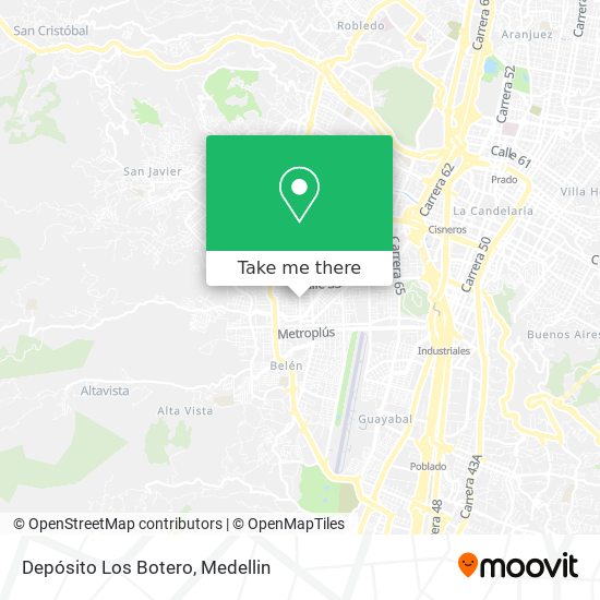 Mapa de Depósito Los Botero