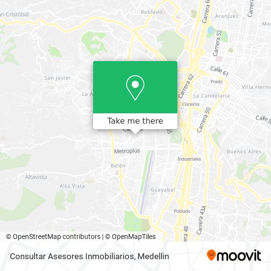 Mapa de Consultar Asesores Inmobiliarios