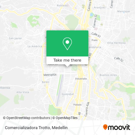 Mapa de Comercializadora Trotto