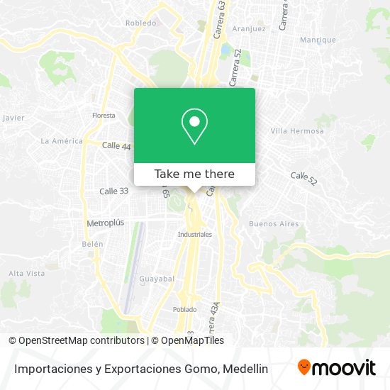 Importaciones y Exportaciones Gomo map